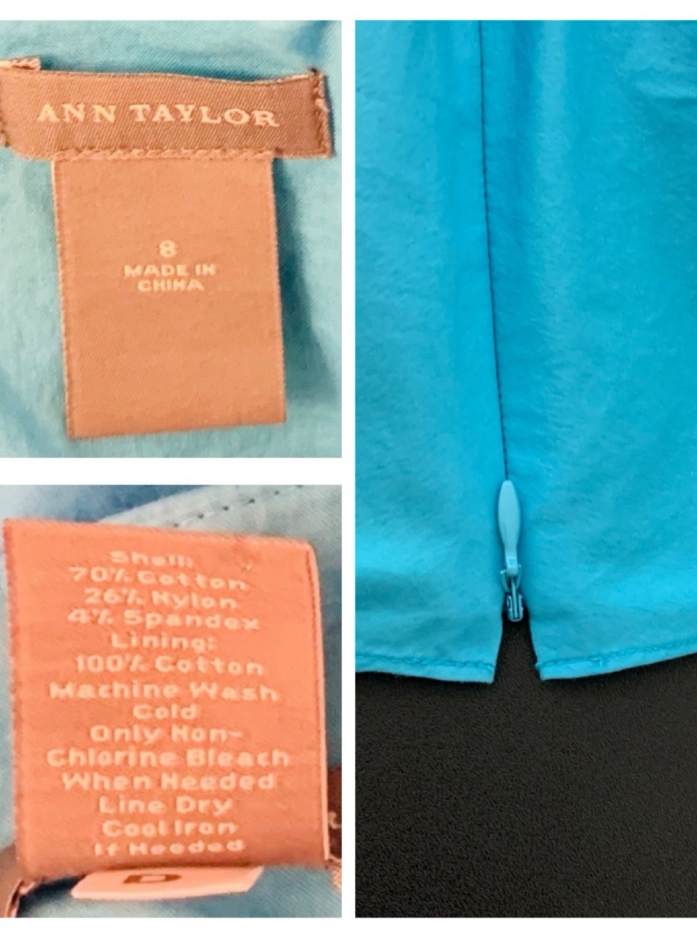 Ann Taylor sky blue sleeveless top. - Picture 16 of 16